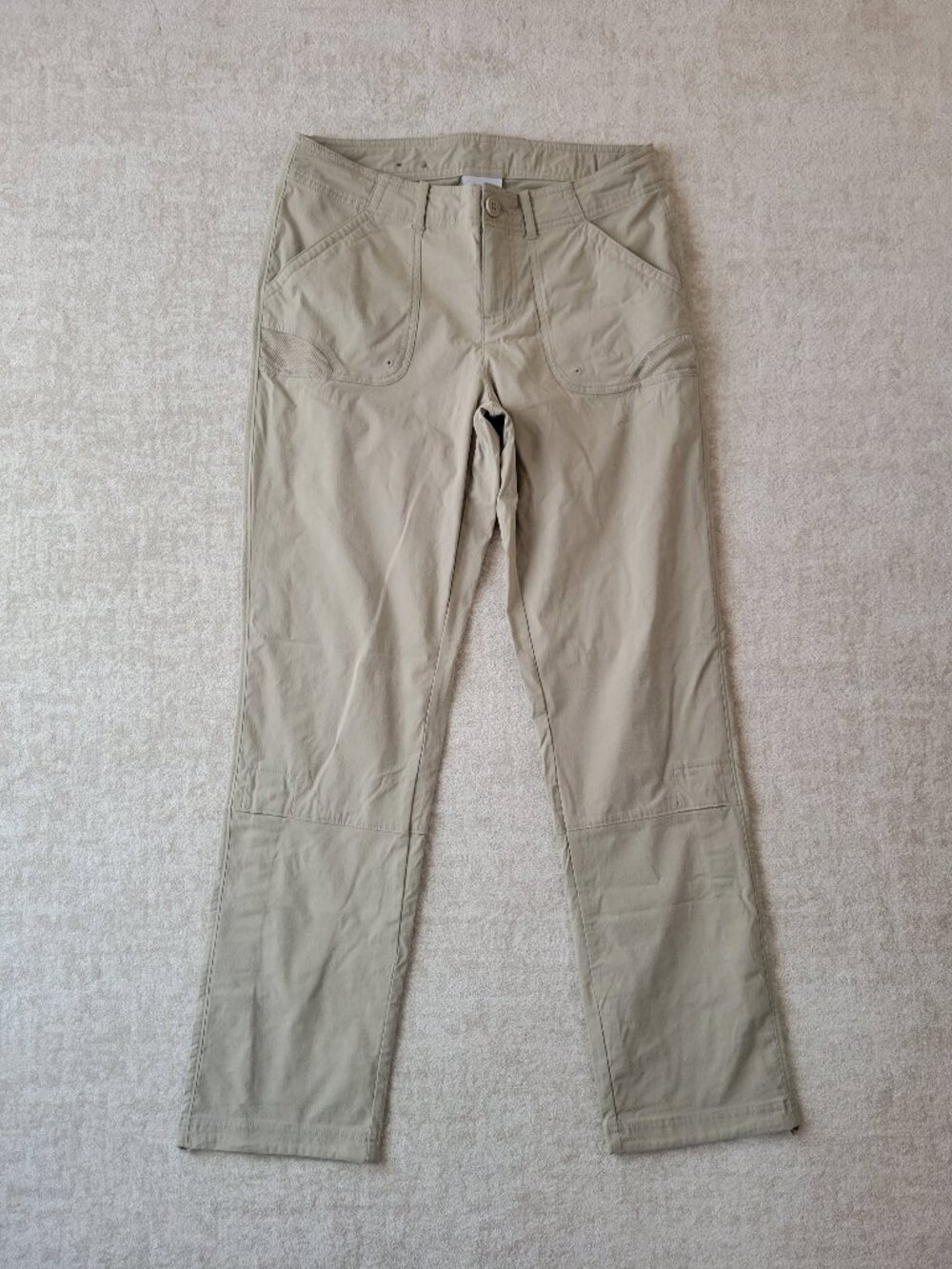 Columbia Women's PFG Ultimate Break Wake Roll-Up Pants Sz 6 Beige Outdoors Hike